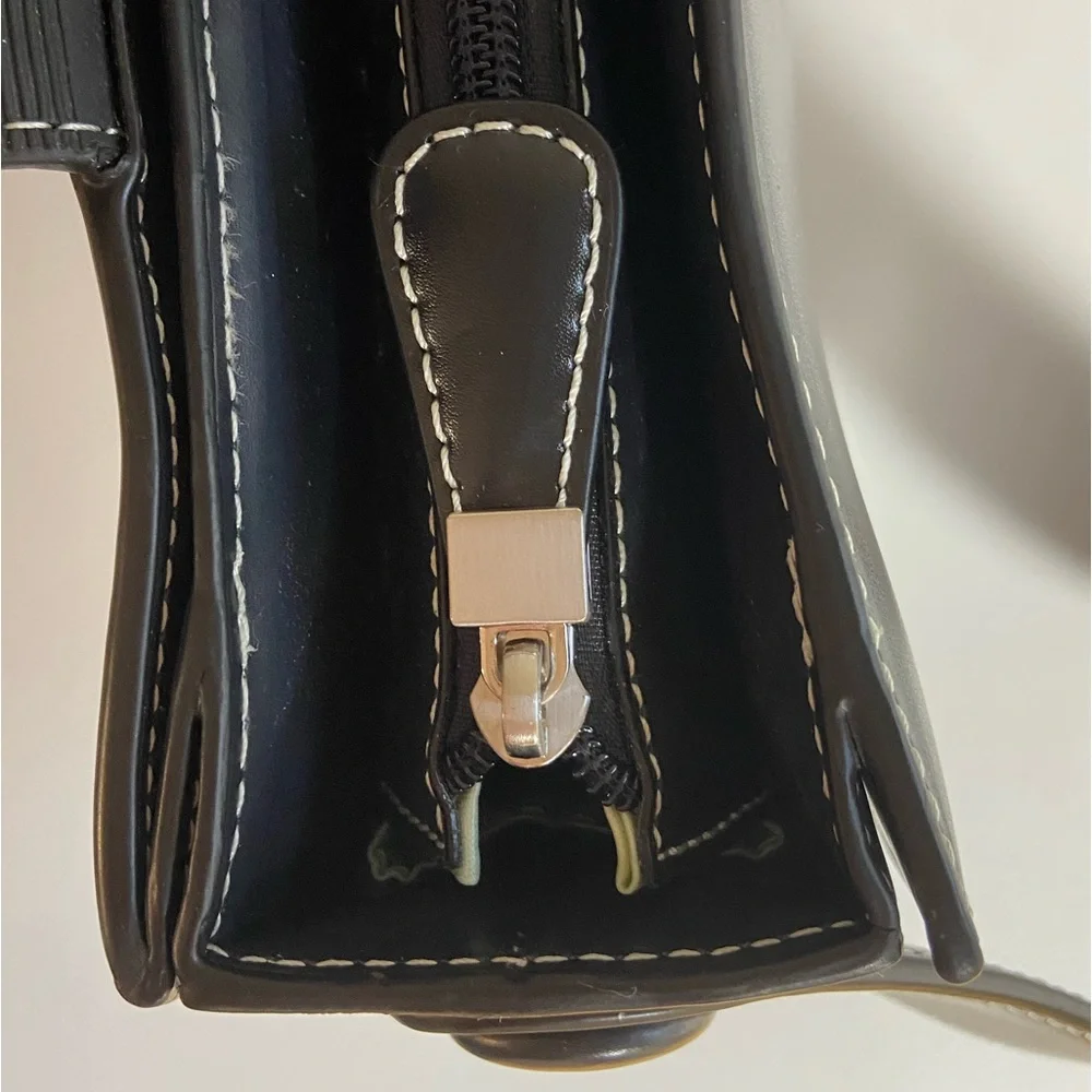 The Hermes of England Tanner Krolle London Classic Black Leather Bag Retail$2500 - Picture 16 of 16